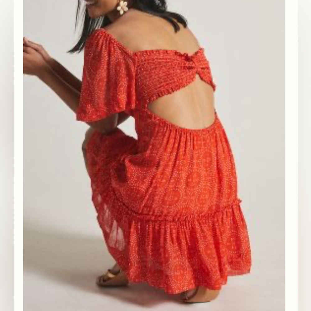 Maeve by Anthropologie, Red dress, 1X
